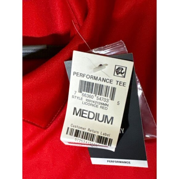 ID Ideology Men's Interlock Performance Polo Shirt, Red, Size M, NWT - Picture 5 of 5